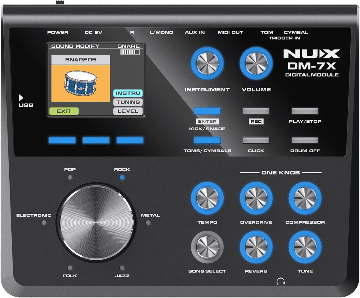 Nux Dm-7x Bundle Complet - X-hp1 + Dt90 + Vic5a + Tapis - Drum Promo Set - Variation 4