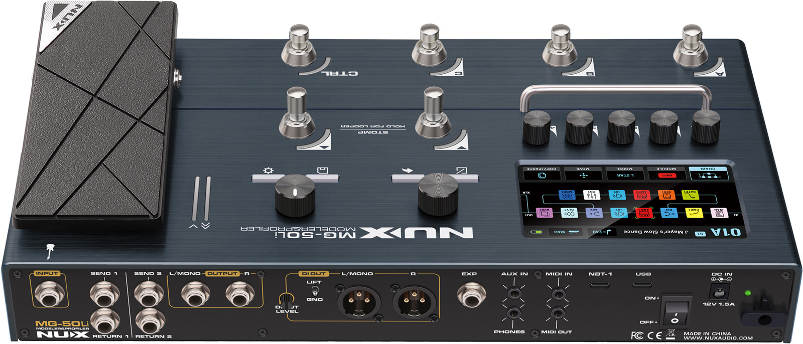 Nux Mg50 Li Guitar & Bass - Pedalera multiefectos para guitarra eléctrica - Variation 3