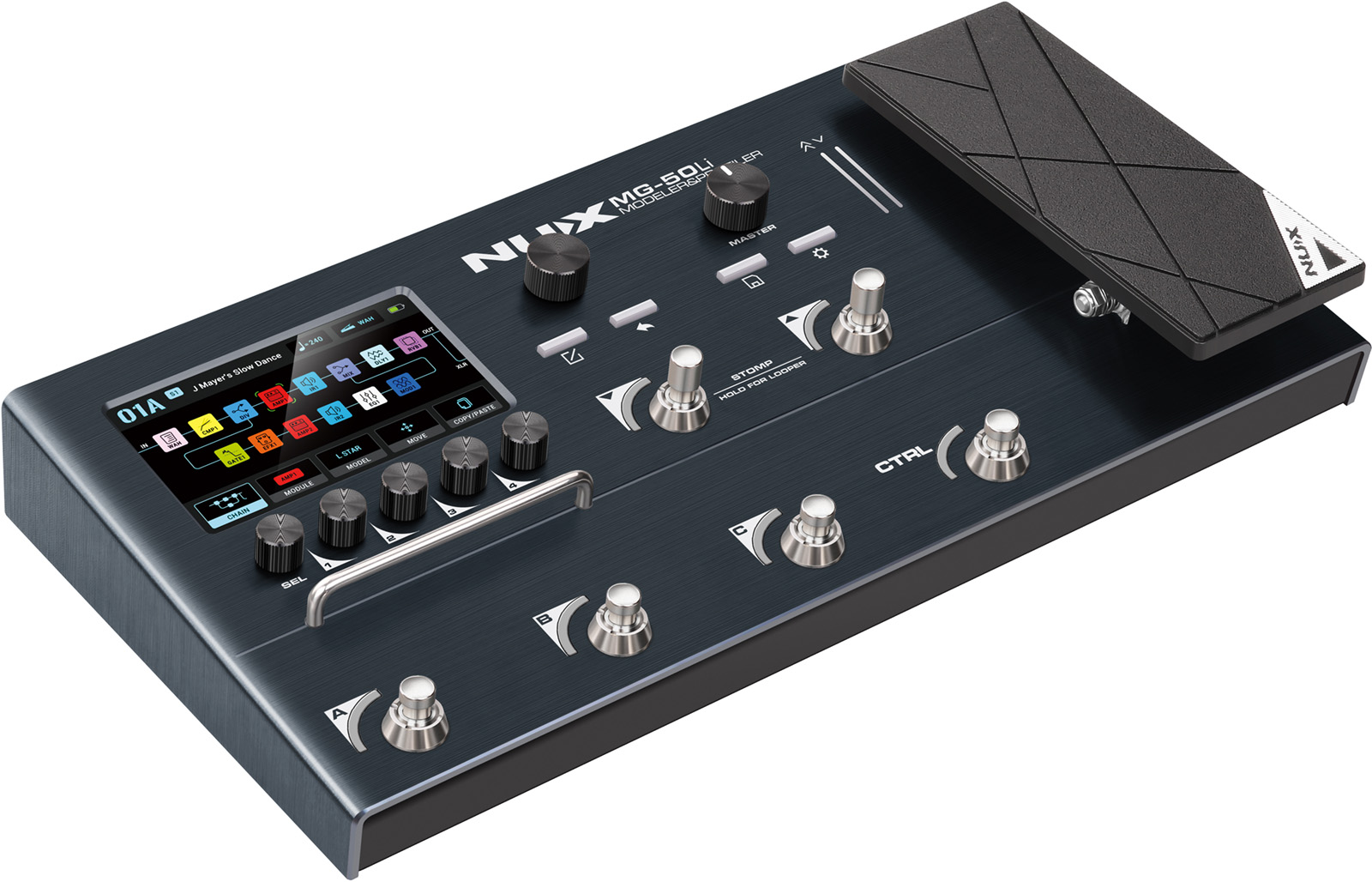 Nux Mg50 Li Guitar & Bass - Pedalera multiefectos para guitarra eléctrica - Variation 4