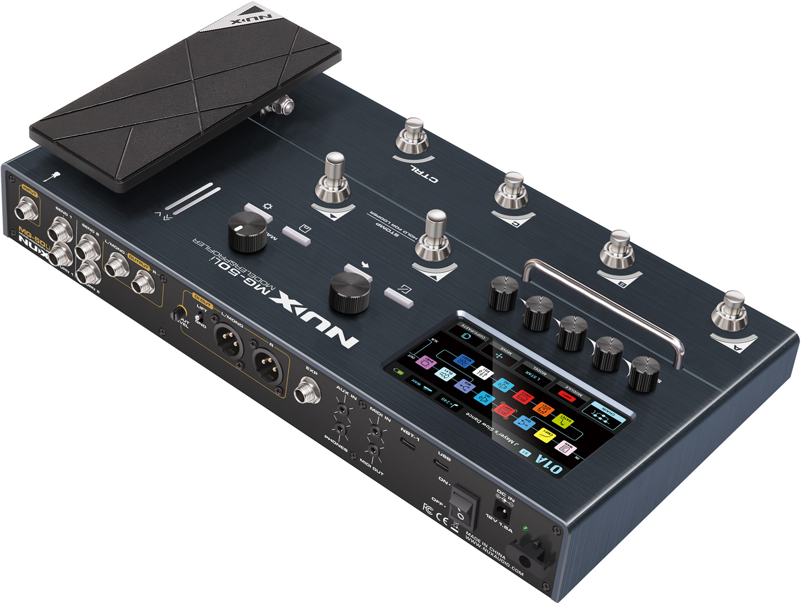 Nux Mg50 Li Guitar & Bass - Pedalera multiefectos para guitarra eléctrica - Variation 5