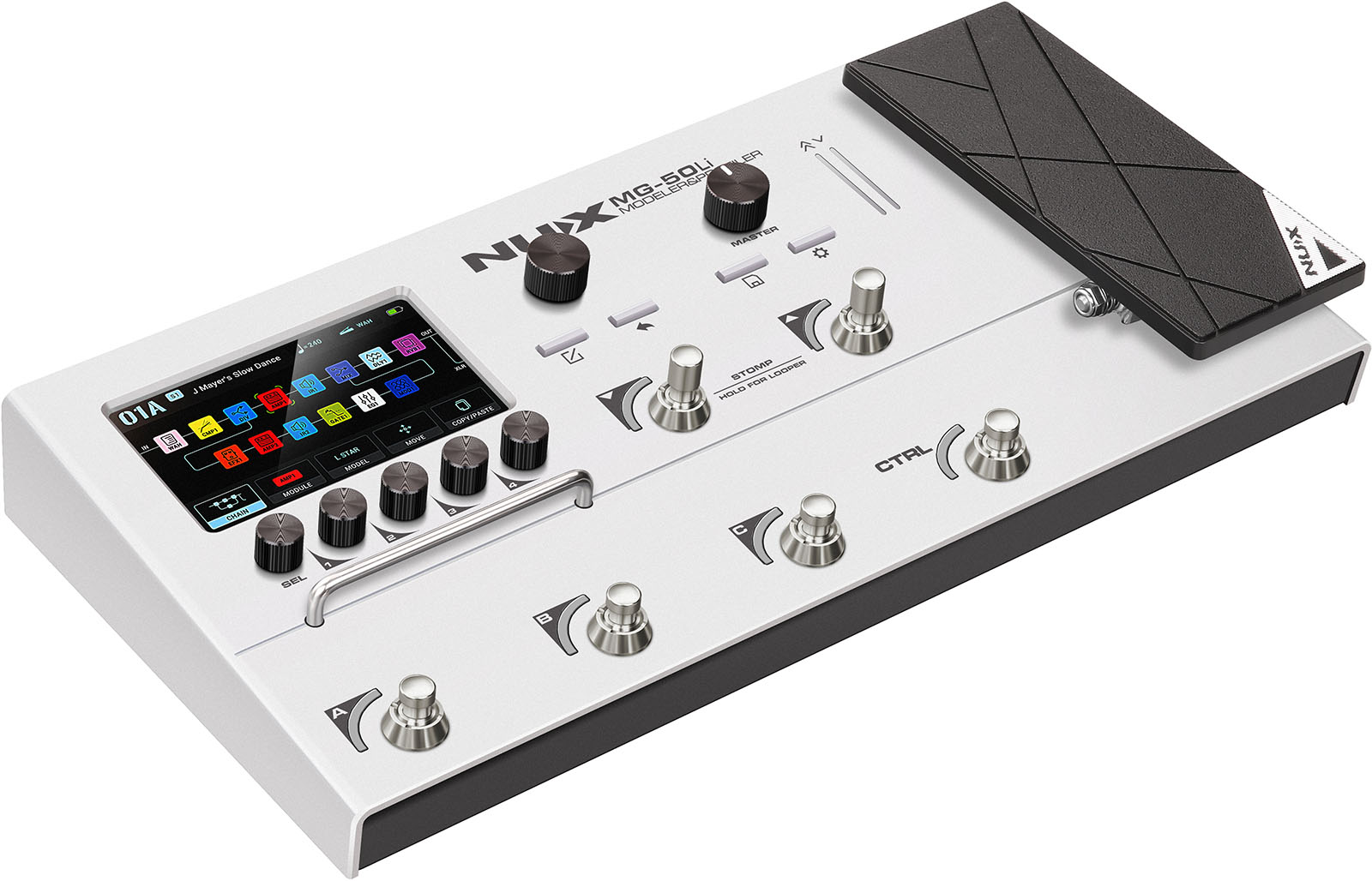 Nux Mg50 Li White Guitar & Bass - Pedalera multiefectos para guitarra eléctrica - Variation 5