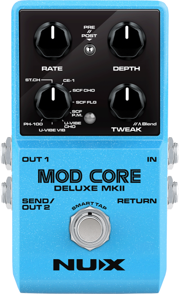 Pedal de chorus / flanger / phaser / modulación / trémolo Nux                            Mod Core Deluxe MK2