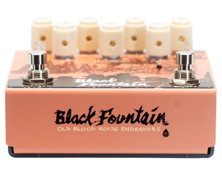 Old Blood Noise Black Fountain Stereo Terracotta - Pedal de reverb / delay / eco - Variation 1