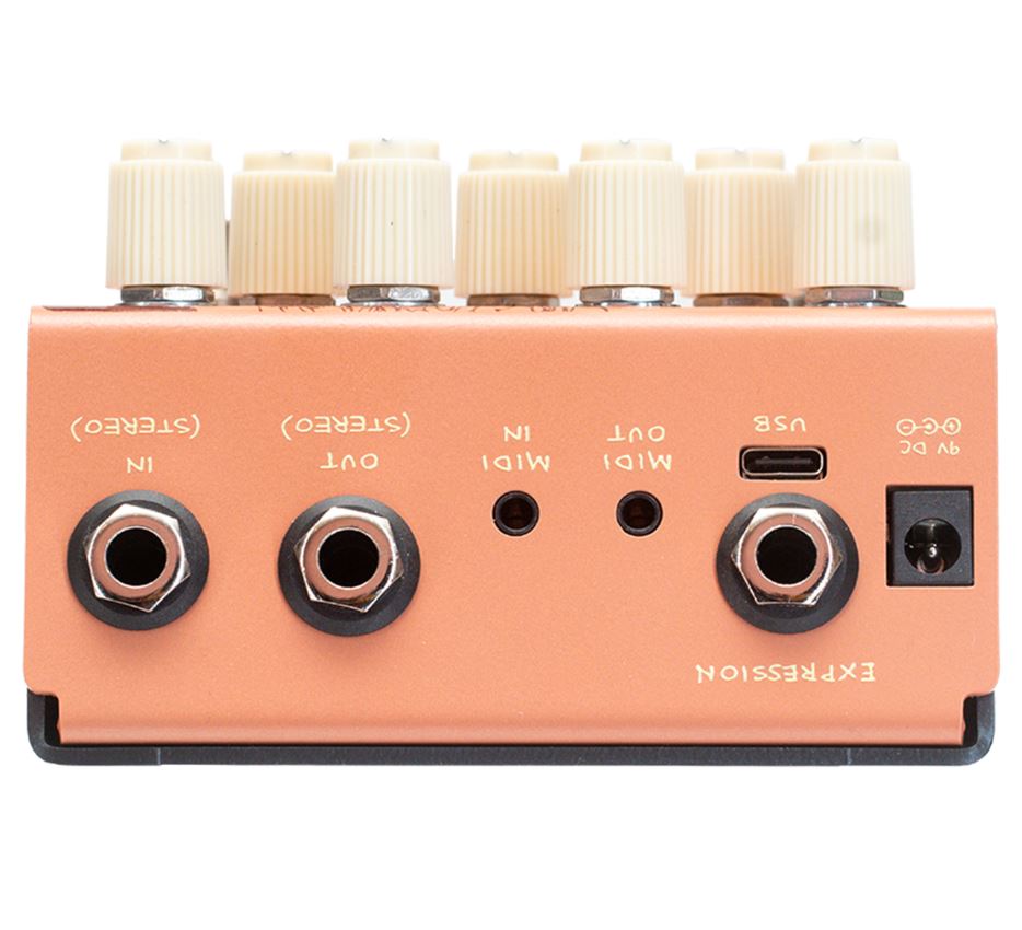 Old Blood Noise Black Fountain Stereo Terracotta - Pedal de reverb / delay / eco - Variation 2