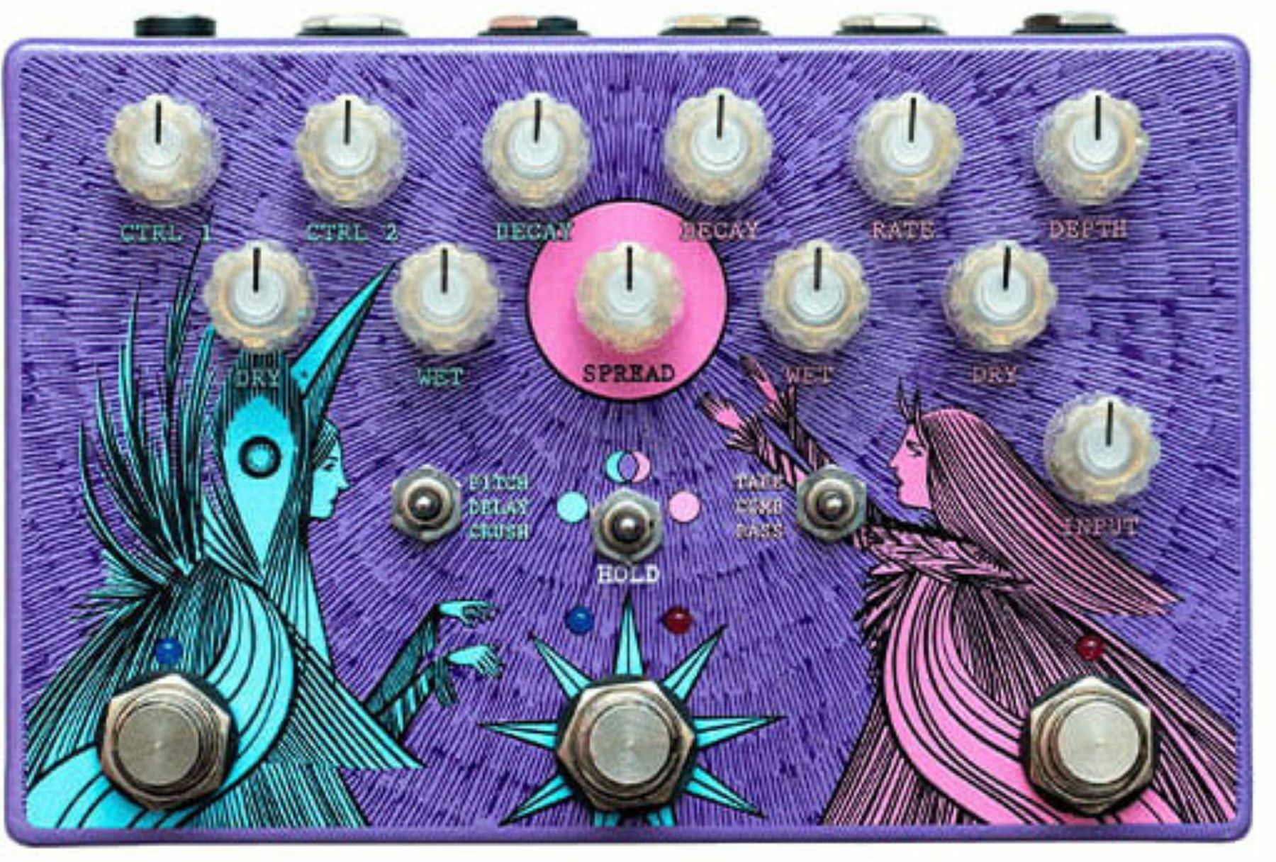 Old Blood Noise Dark Light Ltd Dual Reverb - Pedal de reverb / delay / eco - Main picture