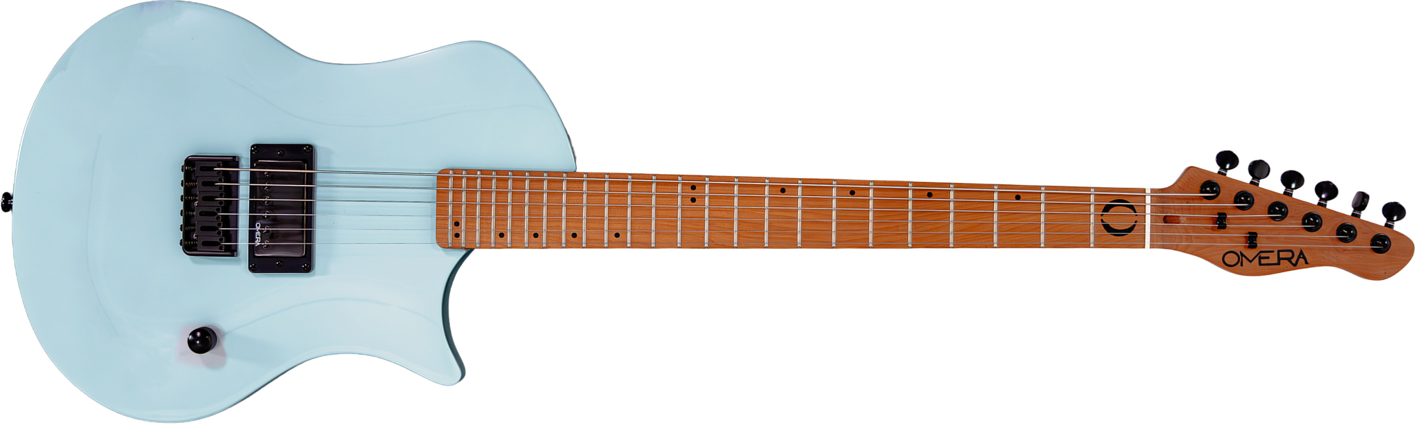 Omera Guitars Lesly 1h Ht Mn - Blue Iceberg - Guitarra eléctrica de corte único. - Main picture
