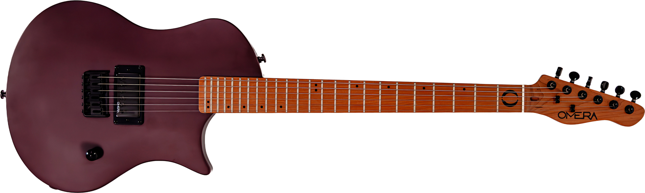Omera Guitars Lesly 1h Ht Mn - Wine & Chocolate - Guitarra eléctrica de corte único. - Main picture