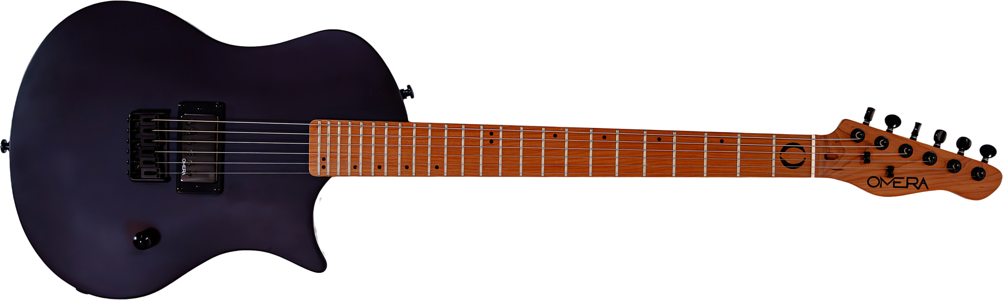 Omera Guitars Lesly 1h Ht Mn - Black Hole - Guitarra eléctrica de corte único. - Main picture