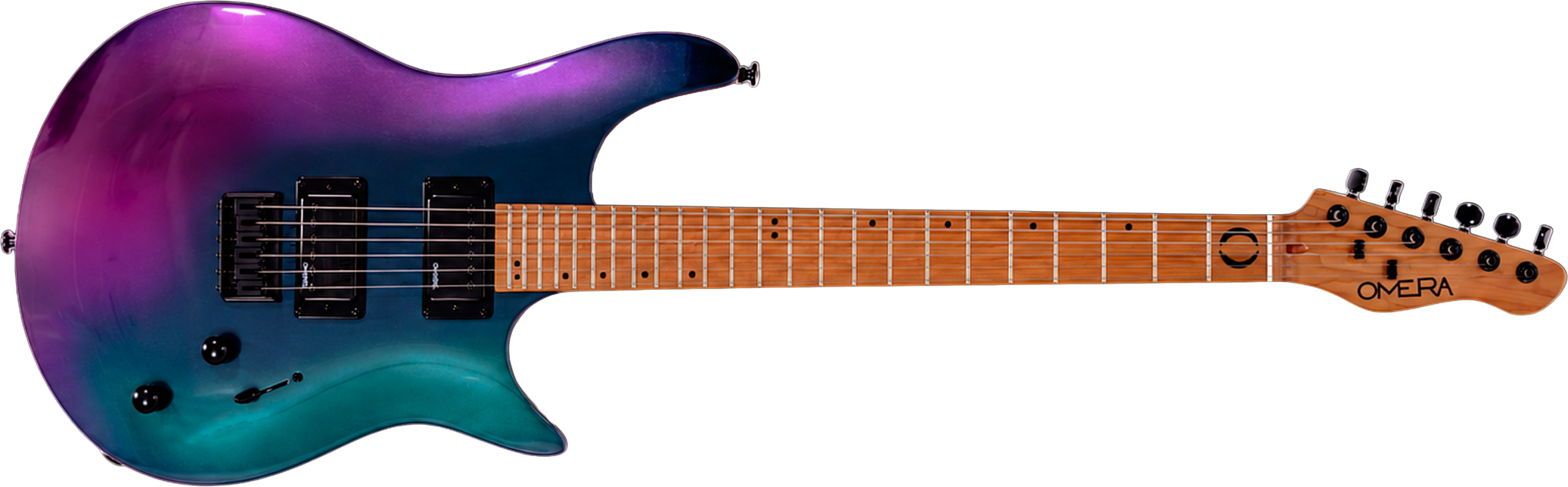Omera Guitars Lucy 2h Ht Mn - Ocean Chameleon - Guitarra eléctrica con forma de str. - Main picture
