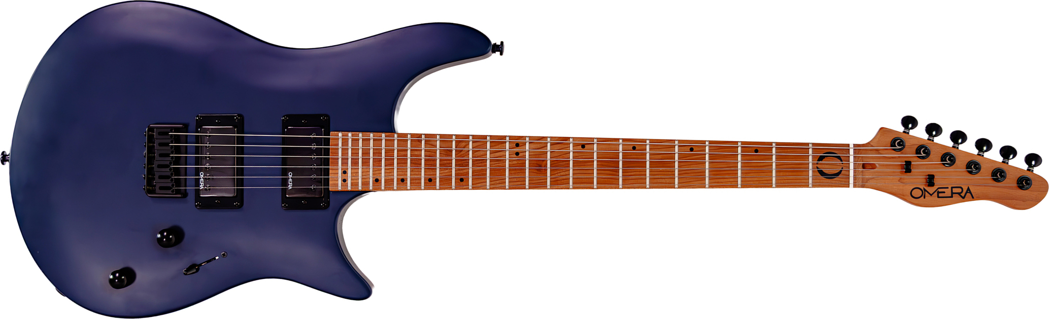 Omera Guitars Lucy 2h Ht Mn - Abyssal Blue - Guitarra eléctrica con forma de str. - Main picture