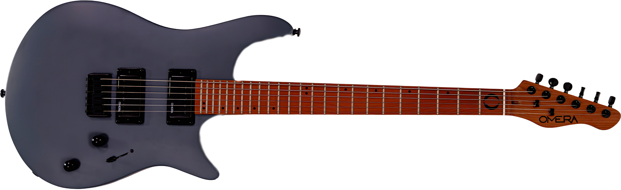 Omera Guitars Lucy 2h Ht Mn - Dark Grey - Guitarra eléctrica con forma de str. - Main picture