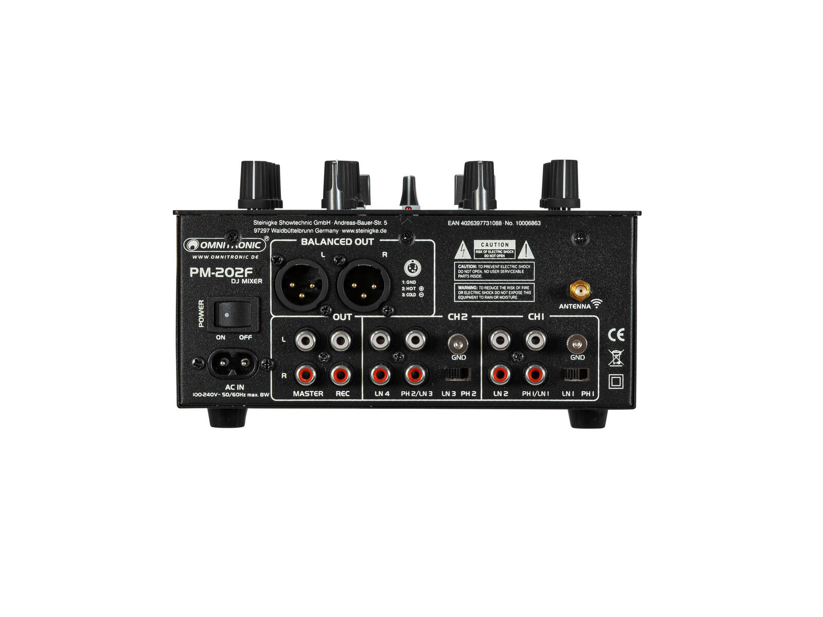Omnitronic Pm-202f - Mesa de mezcla analógica - Variation 2