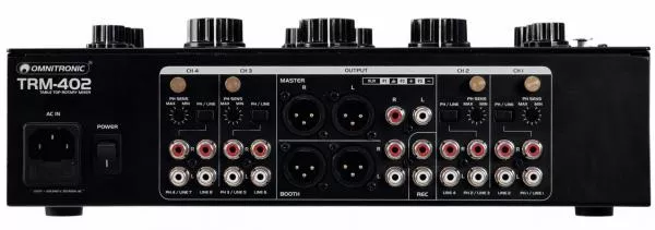 Mixer dj Omnitronic TRM-402 4-Channel Rotary Mixer