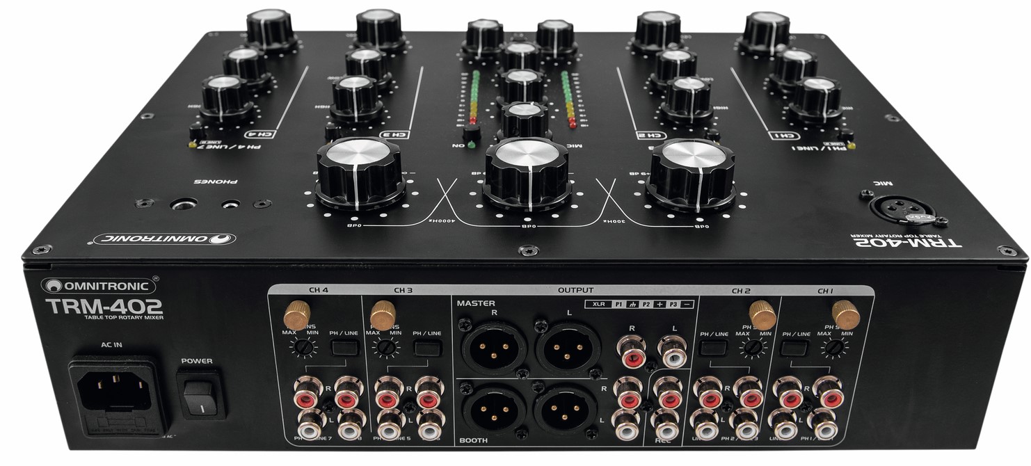 Omnitronic Trm-402 4-channel Rotary Mixer - Mixer DJ - Variation 2