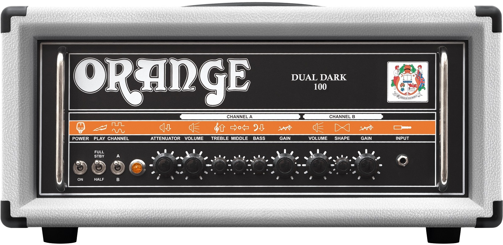 Orange Dual Dark 100 White Head 100w - Cabezal para guitarra eléctrica - Main picture