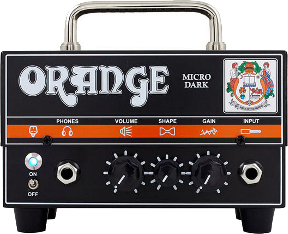 Orange Micro Dark Head 20w - Matte Black - Cabezal para guitarra eléctrica - Main picture