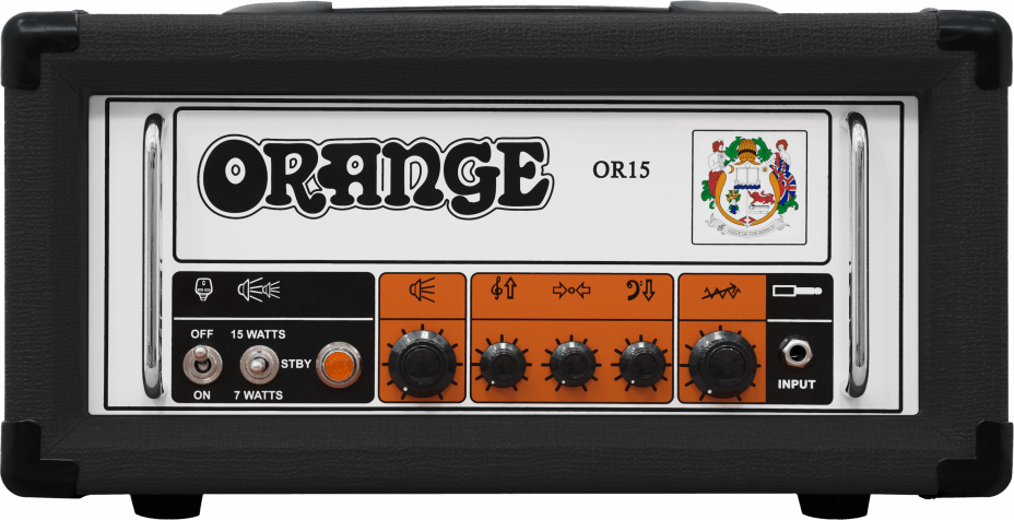 Orange Or15 Head 15w Black - Cabezal para guitarra eléctrica - Main picture