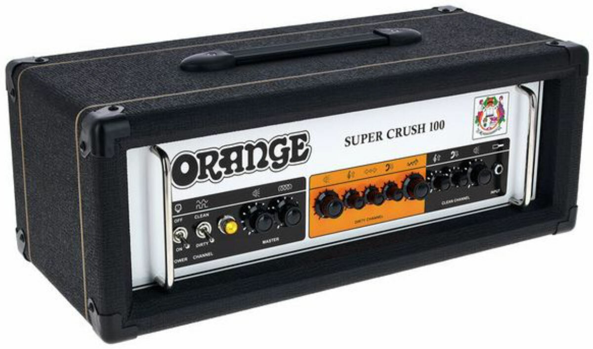 Orange Super Crush 100 Head 100w Black - Cabezal para guitarra eléctrica - Main picture