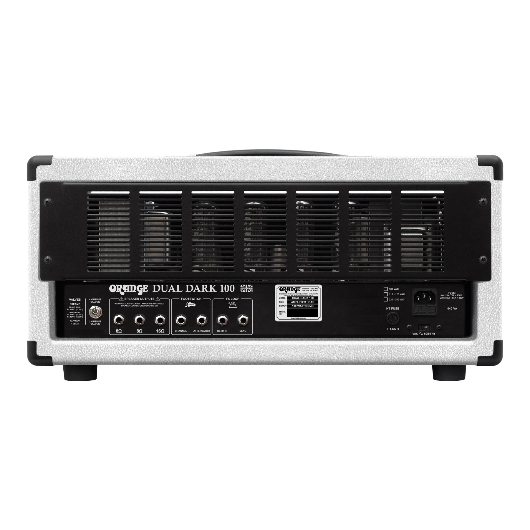 Orange Dual Dark 100 White Head 100w - Cabezal para guitarra eléctrica - Variation 1