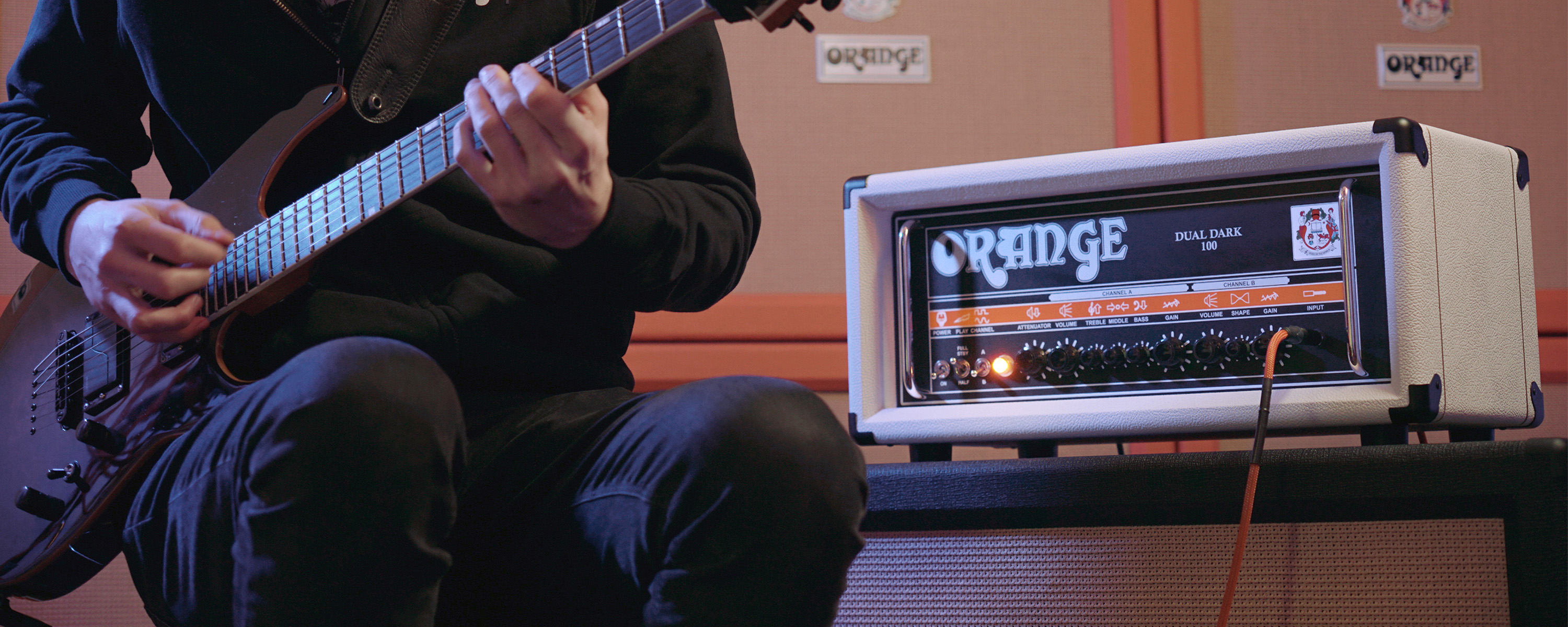 Orange Dual Dark 100 White Head 100w - Cabezal para guitarra eléctrica - Variation 3