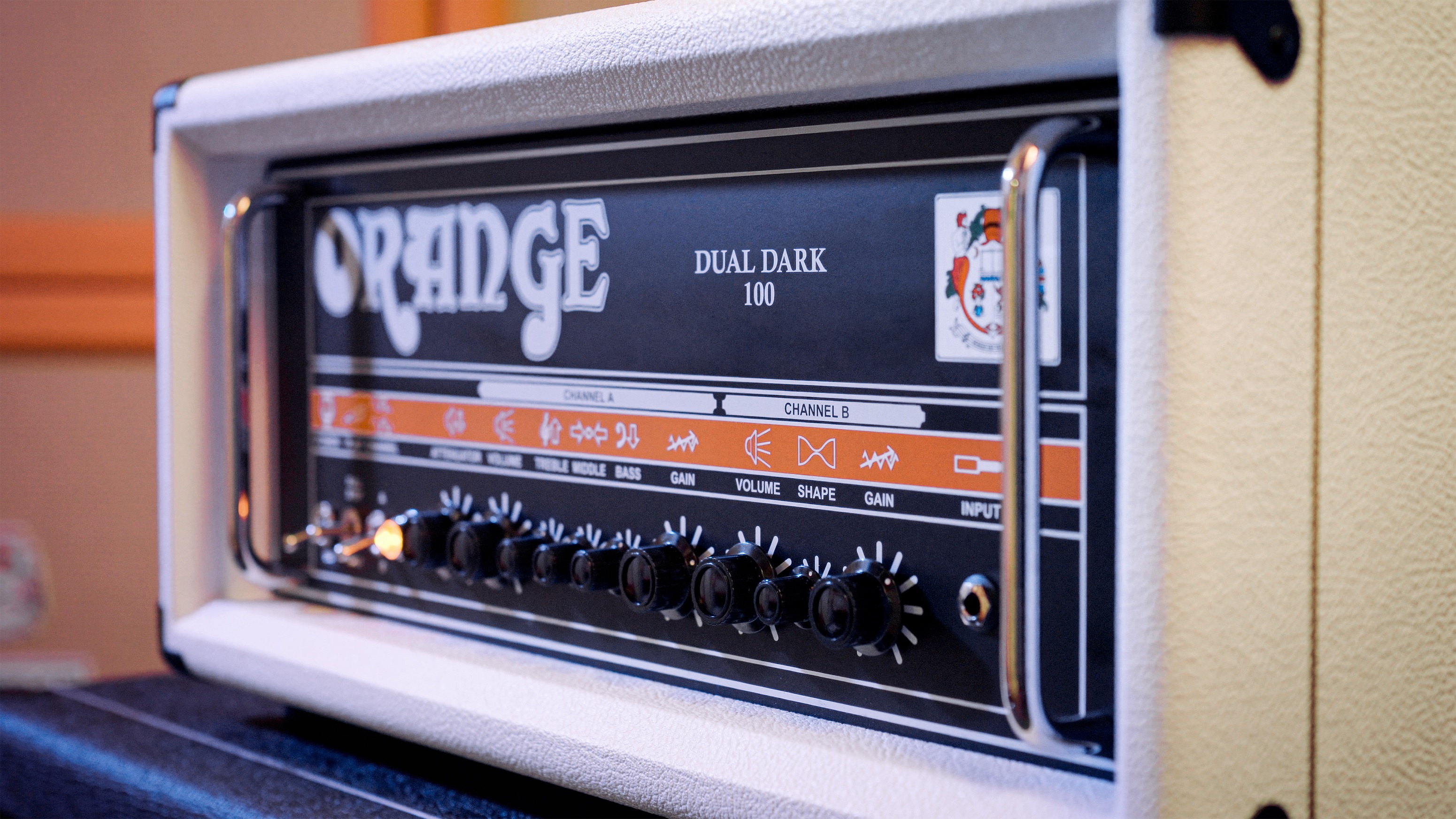 Orange Dual Dark 100 White Head 100w - Cabezal para guitarra eléctrica - Variation 4