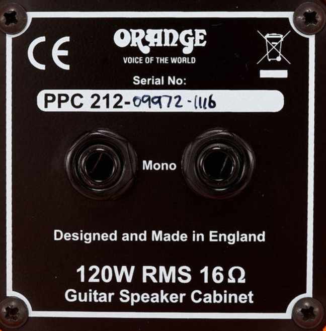 Orange Ppc212 Cab 2x12 Celestion Vintage 30 120w 16-ohm Orange - Cabina amplificador para guitarra eléctrica - Variation 4