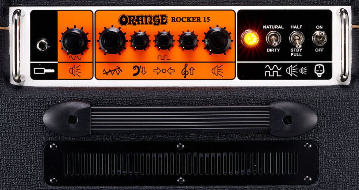 Orange Rocker 15 0.5/1/7/15w 1x10 Black - Combo amplificador para guitarra eléctrica - Variation 2