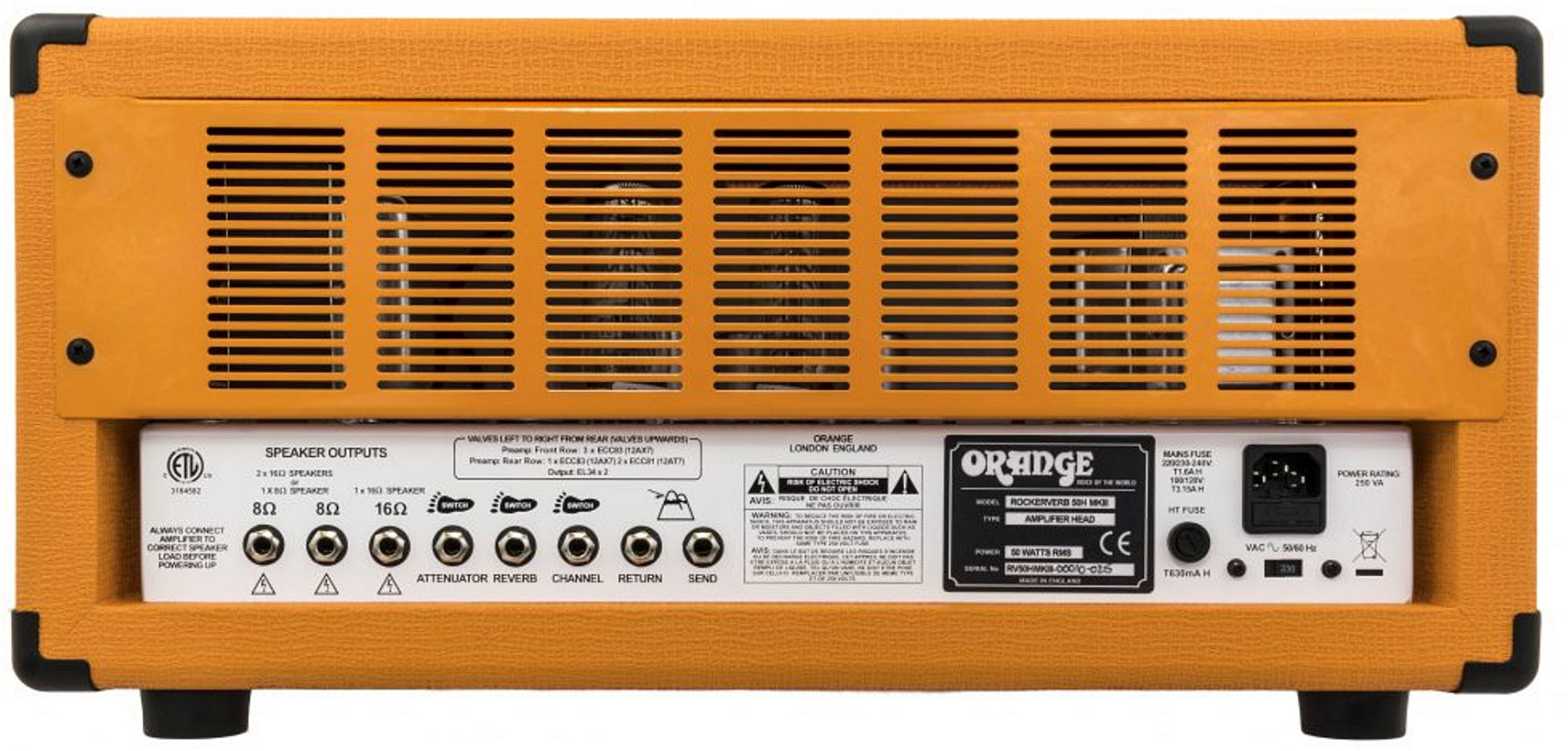 Orange Rockerverb 50 Mkiii Head 50w Orange - Cabezal para guitarra eléctrica - Variation 3