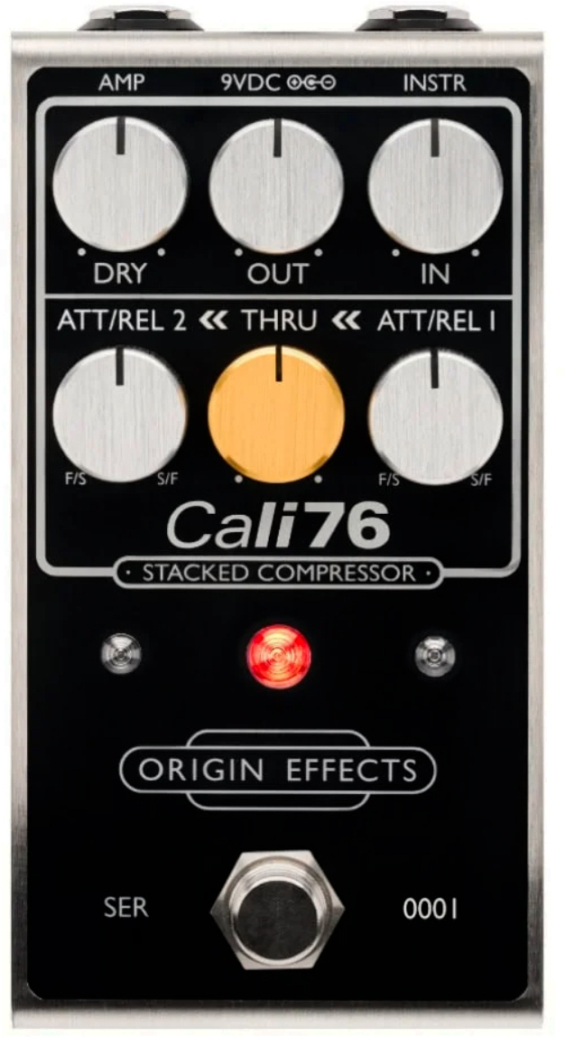 Origin Effects Cali76 Stacked Compressor Black - Pedal compresor / sustain / noise gate - Main picture