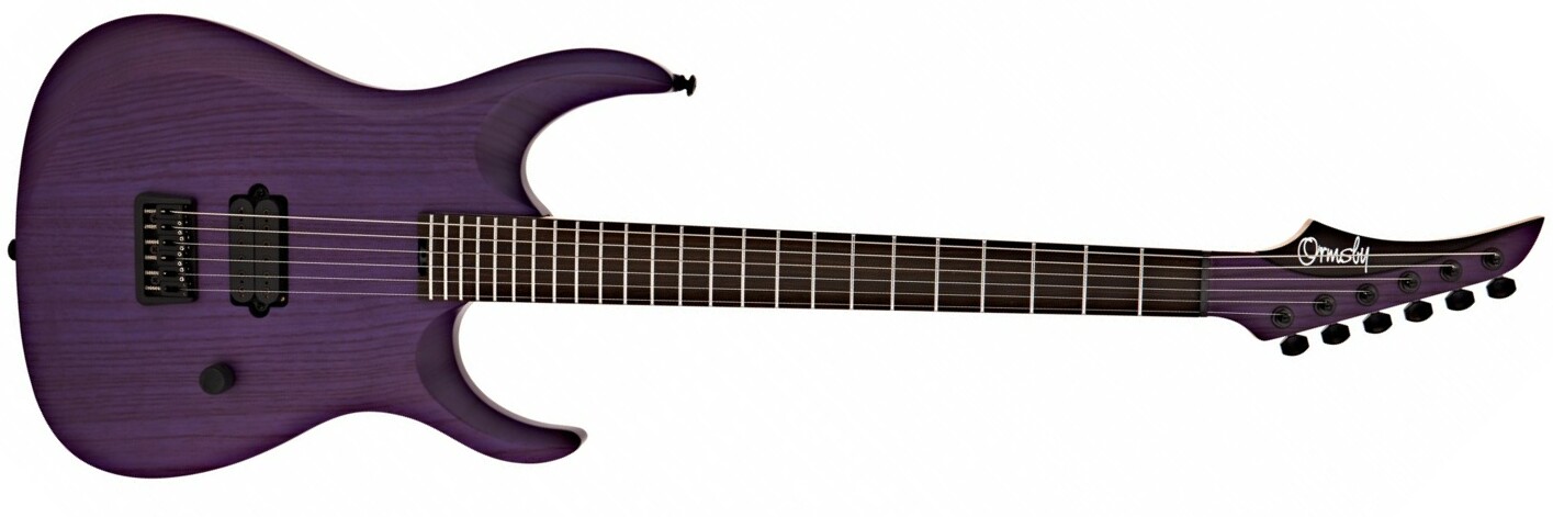 Ormsby Dino Cazares Dc Gtr 6 Signature Baritone H Seymour Duncan Ht Eb - Violaceous - Guitarra eléctrica barítono - Main picture