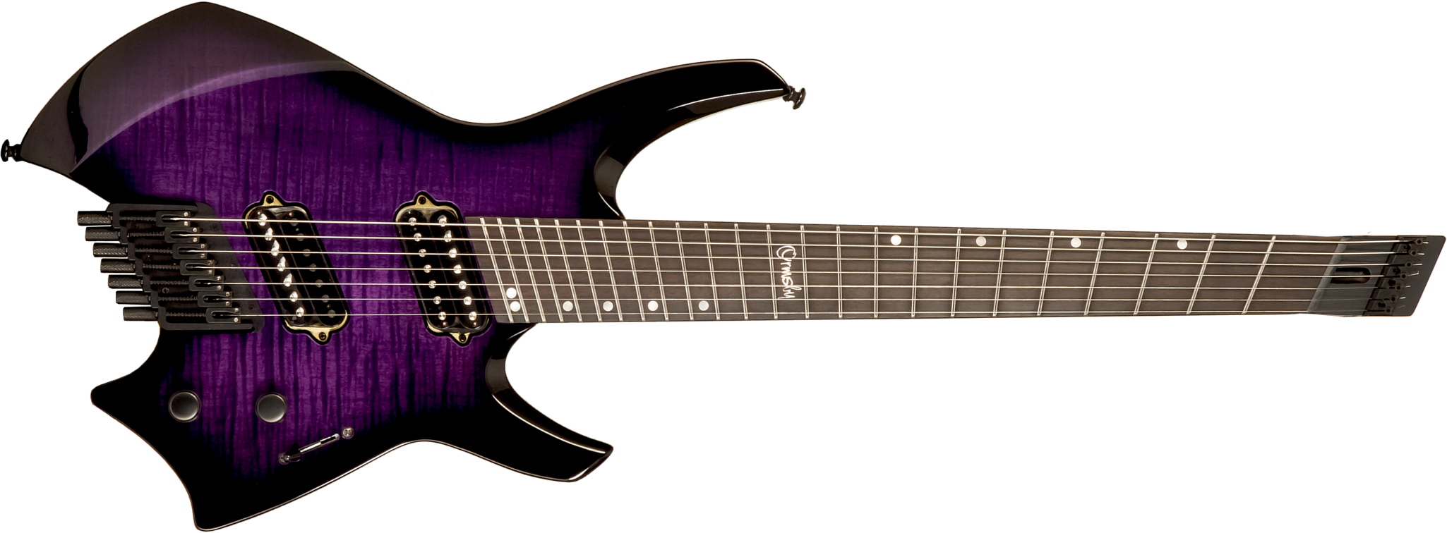 Ormsby Goliath Headless Gtr Run 17 7c Multiscale 2h Ht Eb - Purr Pull - Multi-Scale Guitar - Main picture