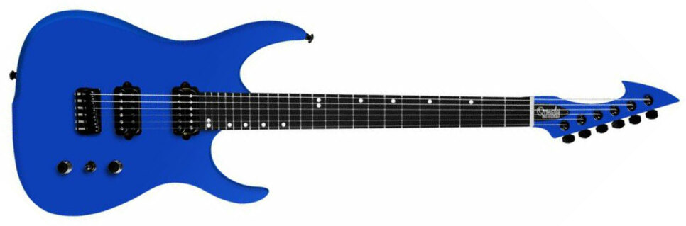 Ormsby Hype Gti-s 6 Standard Scale Hh Ht Eb - Mid Blue - Guitarra eléctrica con forma de str. - Main picture