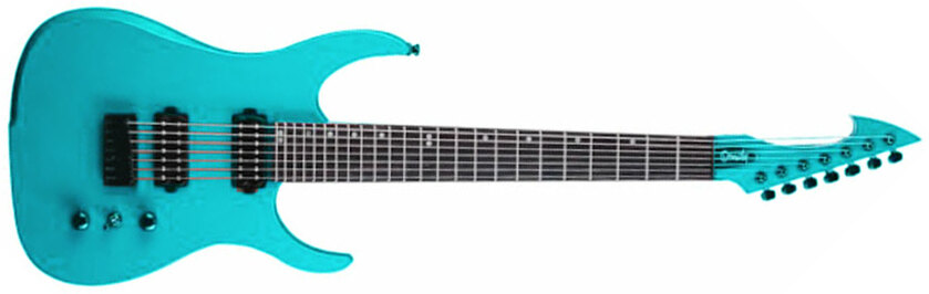 Ormsby Hype Gti-s 7 Standard Scale Hh Ht Eb - Blue Azure - Guitarra eléctrica de 7 cuerdas - Main picture