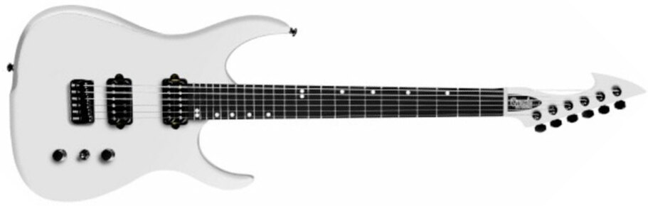 Ormsby Hype Gti-s 7 Standard Scale Hh Ht Eb - White Ermine - Guitarra eléctrica de 7 cuerdas - Main picture