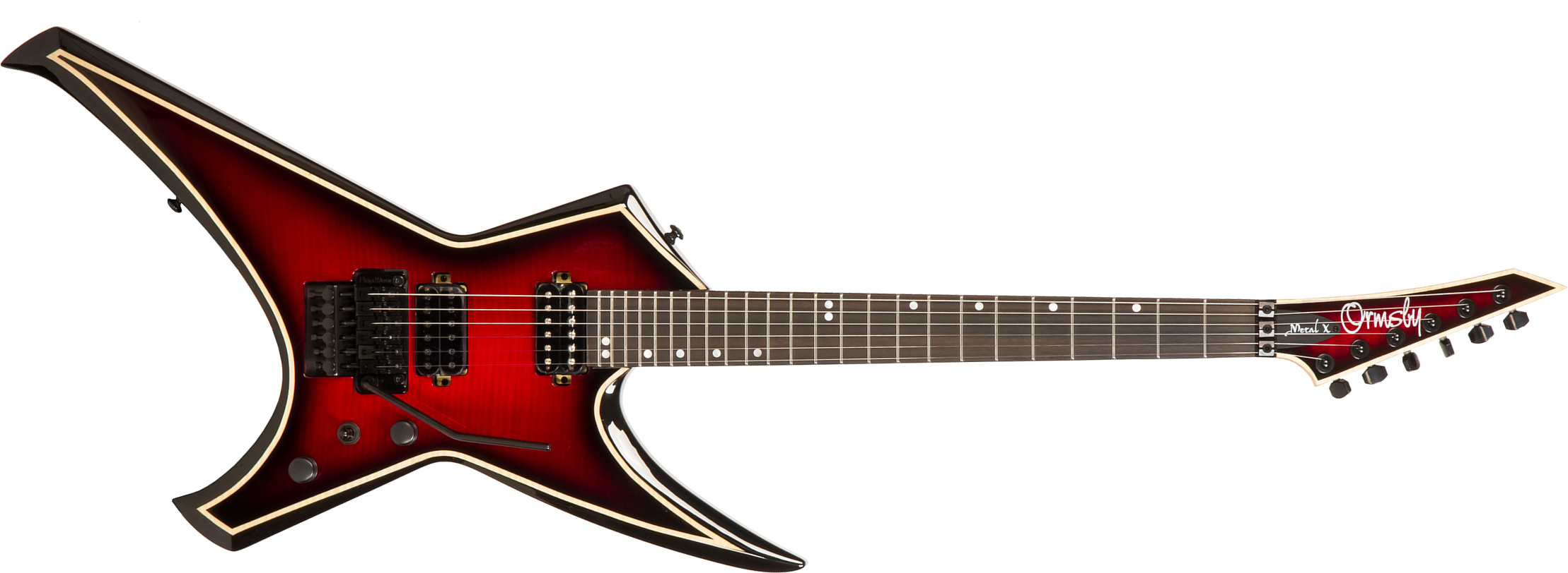 Ormsby Metal X 6 Hh Fr Eb - Red Dead - Guitarra electrica metalica - Main picture