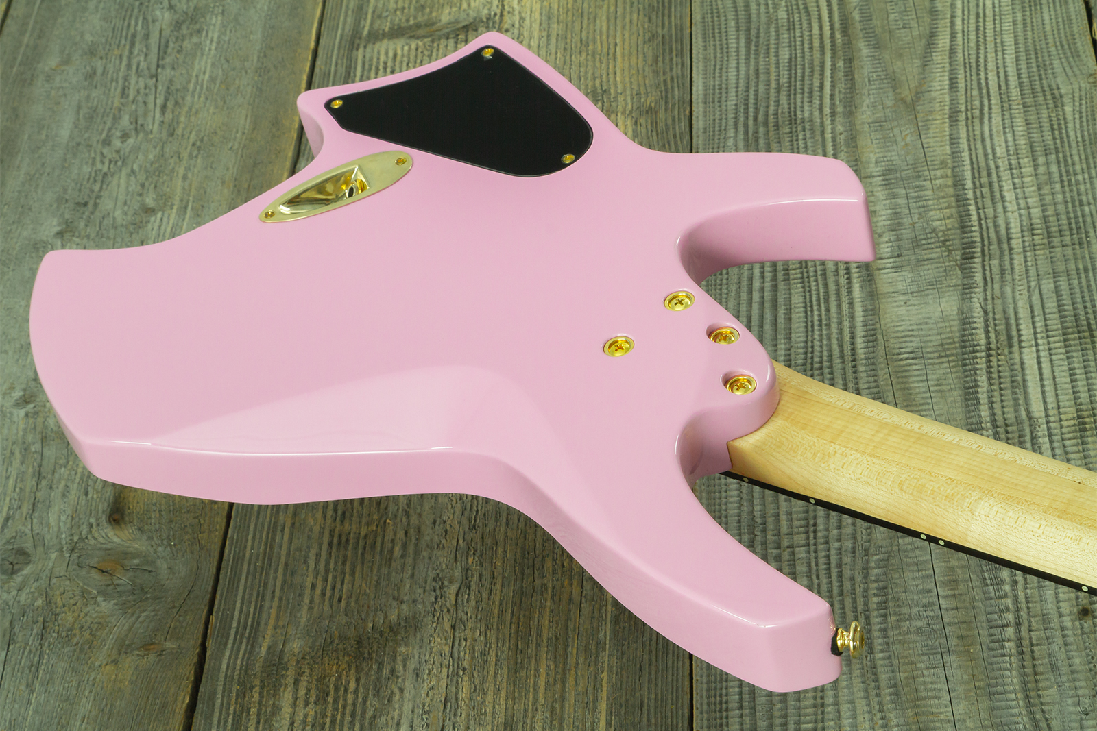 Ormsby Goliath Headless 7 Gtr Run 14 7c Multiscale 2h Ht Eb - Shell Pink - Multi-Scale Guitar - Variation 8