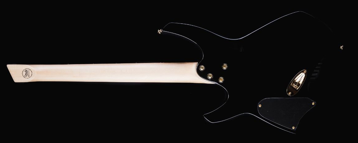 Ormsby Goliath Headless Gtr 6c Multiscale 2h Ht Eb - Tuxedo Black - Guitarra eléctrica con forma de str. - Variation 1