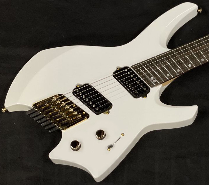 Ormsby Goliath Headless Gtr 7c Multiscale 2h Ht Eb - Ermine White - Multi-Scale Guitar - Variation 2