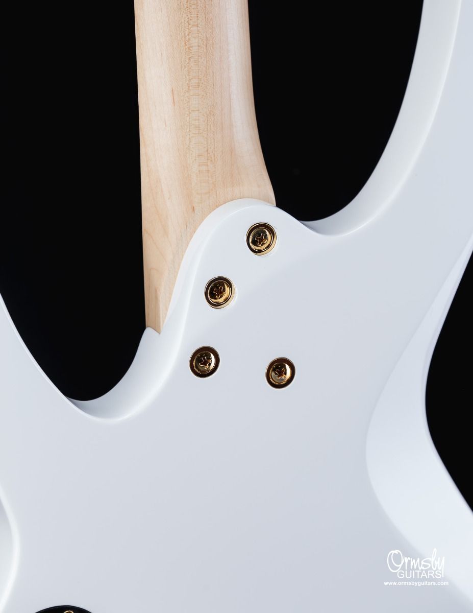 Ormsby Goliath Headless Gtr 6c Multiscale 2h Ht Eb - Ermine White - Multi-Scale Guitar - Variation 3