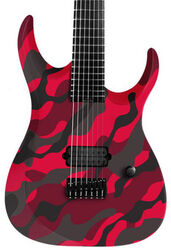 Guitarra eléctrica de 7 cuerdas Ormsby Dino Cazares DC GTR 7 Baritone - Red camo