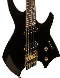 Guitarra eléctrica con forma de str. Ormsby Goliath Headless GTR 6 Run 14 - Tuxedo black