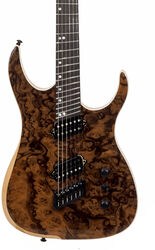 Multi-scale guitar Ormsby Hype GTR 6 Swamp Ash Walnut Burl - Natural