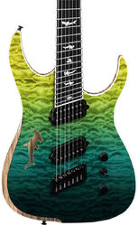 Multi-scale guitar Ormsby Hype GTR Shark 7-String - Carribean blue/green