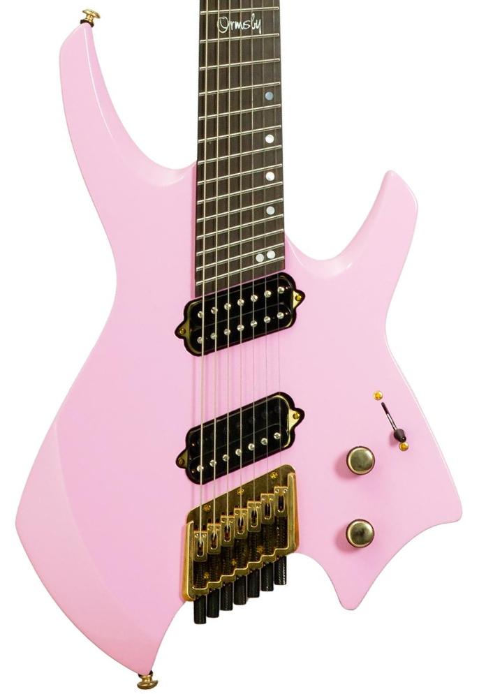 Multi-scale guitar Ormsby Goliath Headless GTR 7 Run 14C - Shell pink