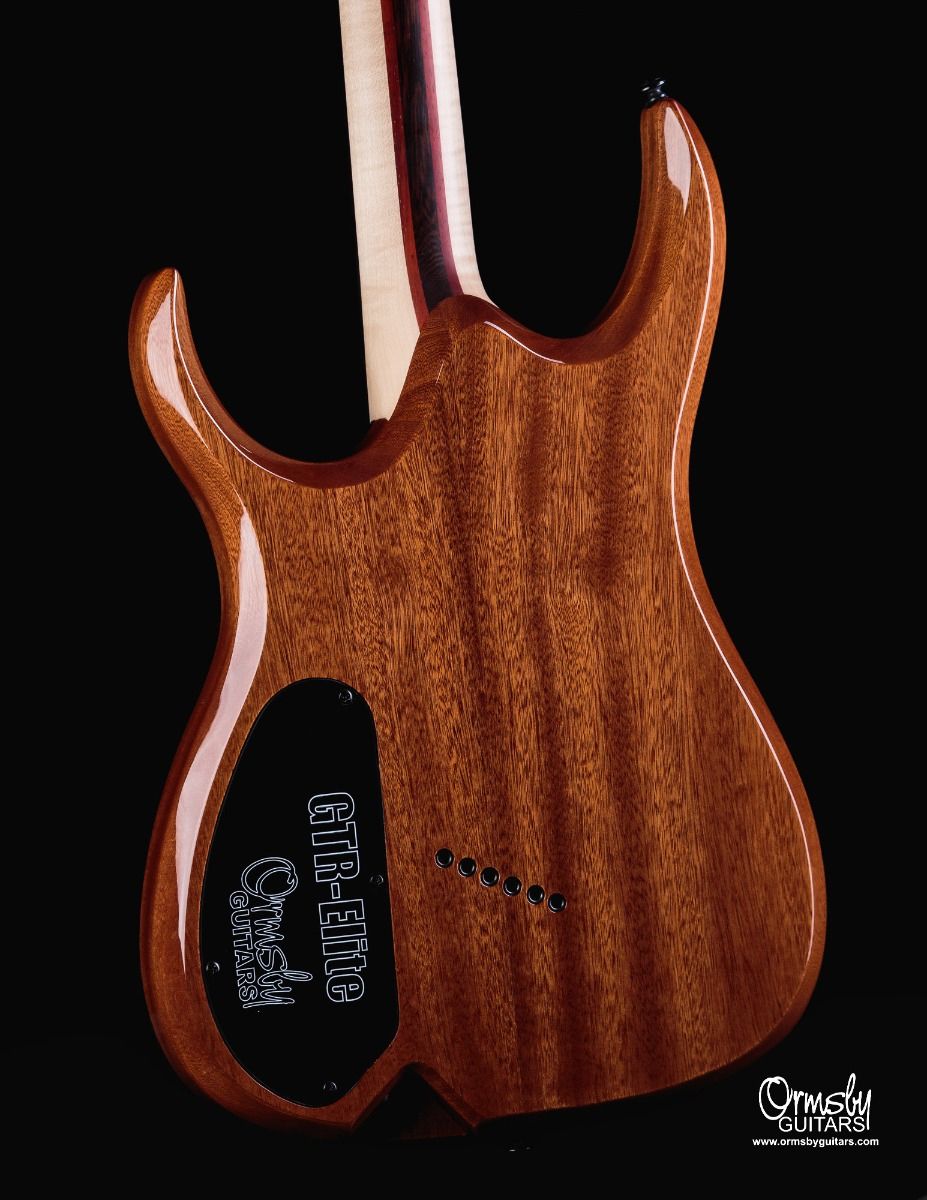 Ormsby Hype Gtr Elite 2 6c Multiscale 2h Ht Eb - Karelian Birch Natural - Multi-Scale Guitar - Variation 4