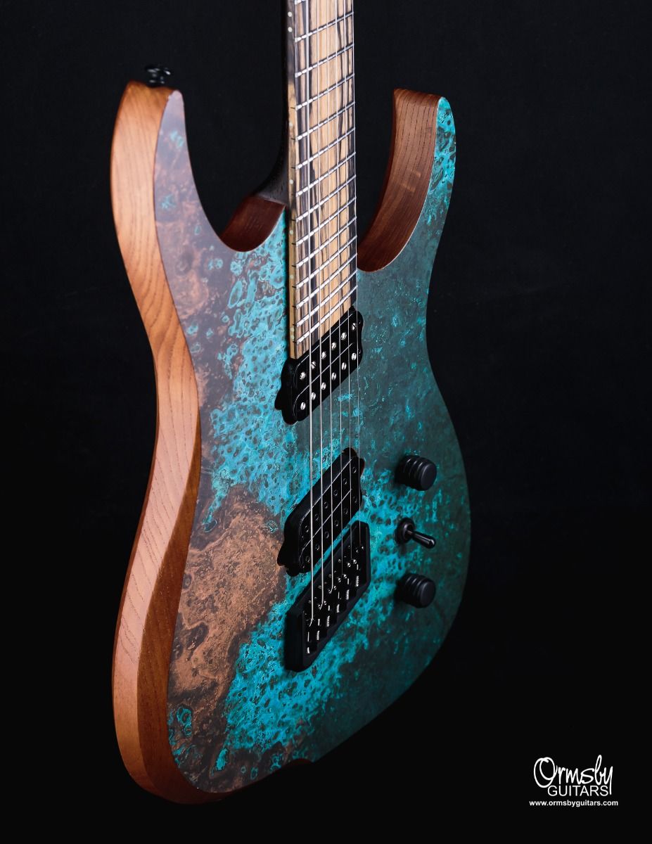 Ormsby Hype Gtr Elite 6c Multiscale 2h Ht Eb - Copper Print - Multi-Scale Guitar - Variation 2