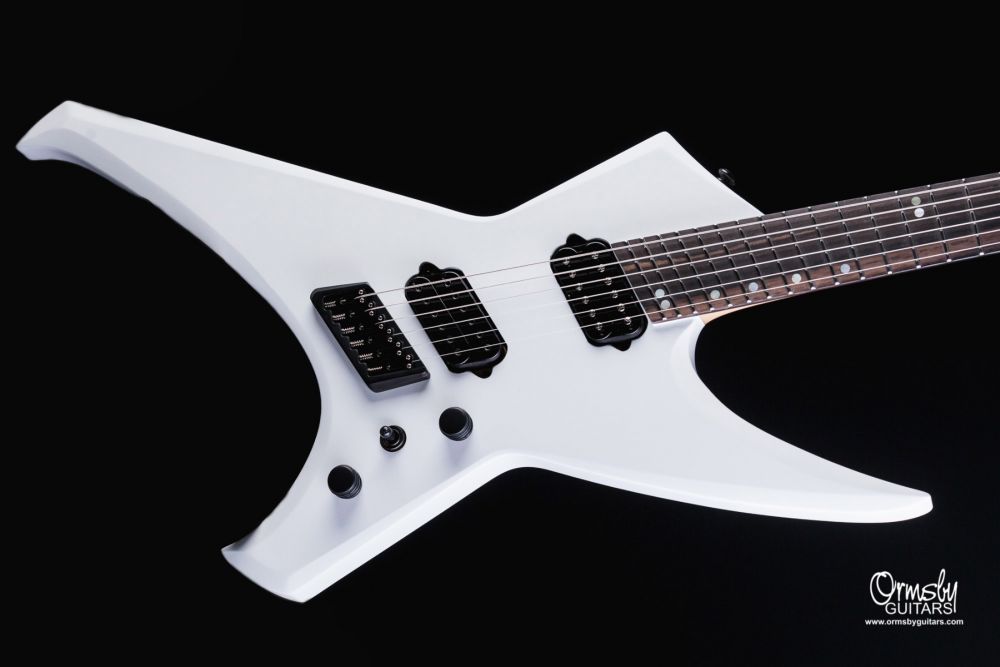 Ormsby Metal X Gtr Run 16 Multiscale 2h Ht Eb - Ermine White - Guitarra electrica metalica - Variation 2