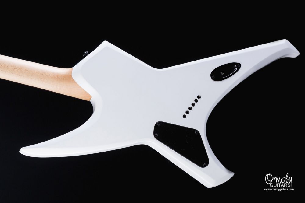 Ormsby Metal X Gtr Run 16 Multiscale 2h Ht Eb - Ermine White - Guitarra electrica metalica - Variation 3