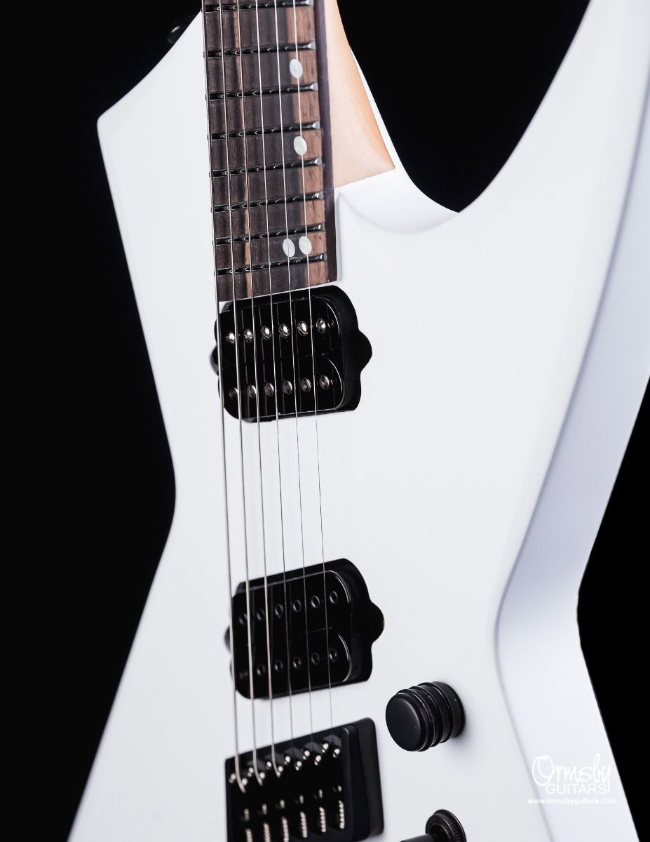 Ormsby Metal X Gtr Run 16 Multiscale 2h Ht Eb - Ermine White - Guitarra electrica metalica - Variation 5