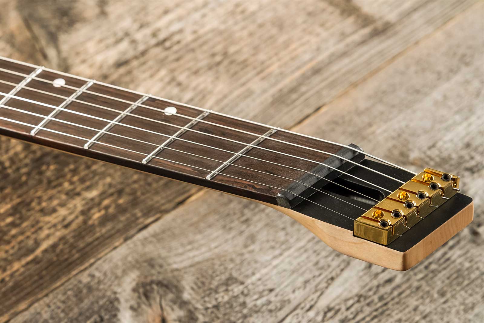 Ormsby Roberto Barros Goliath Headless Gtr Signature 6c Multiscale 2h Ht Eb - Cyborg Green - Multi-Scale Guitar - Variation 7